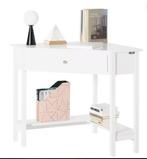Compact Hoekbureau met Lade en Plank – 76×76 cm Werkblad, Huis en Inrichting, Bureaus, Verzenden, Nieuw