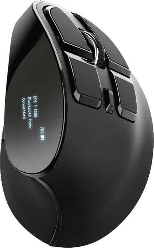 Trust Voxx - Ergonomische Oplaadbare Muis - Zwart, Computers en Software, Muizen, Verzenden