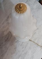 Nachtlampje - Murano glas wit melkachtig mondgeblazen