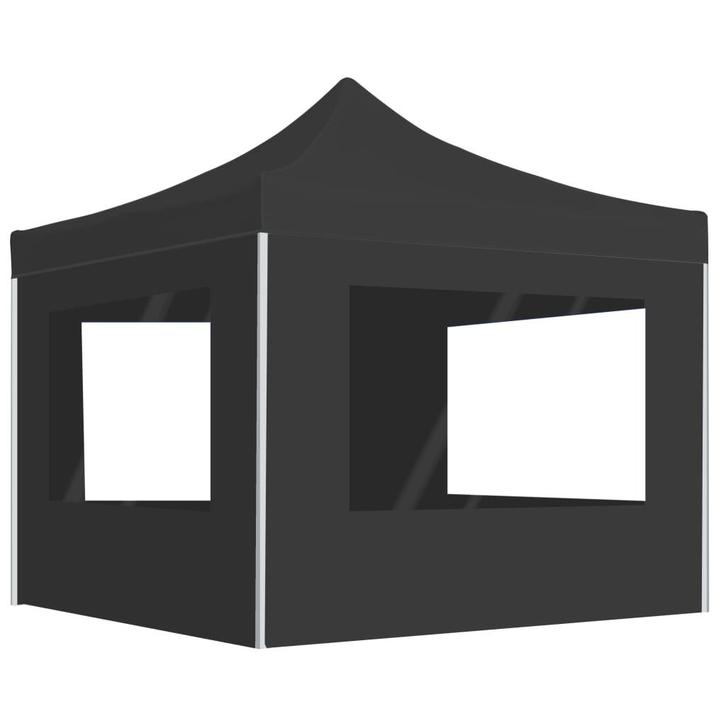 vidaXL Partytent inklapbaar met wanden 3x3 m aluminium, Tuin en Terras, Partytenten, Partytent, Nieuw, Verzenden