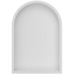 Wiesbaden Demis Inbouwnis - Ovaal - 30x45x7cm - Mat Wit, Ophalen of Verzenden, Nieuw, Rvs