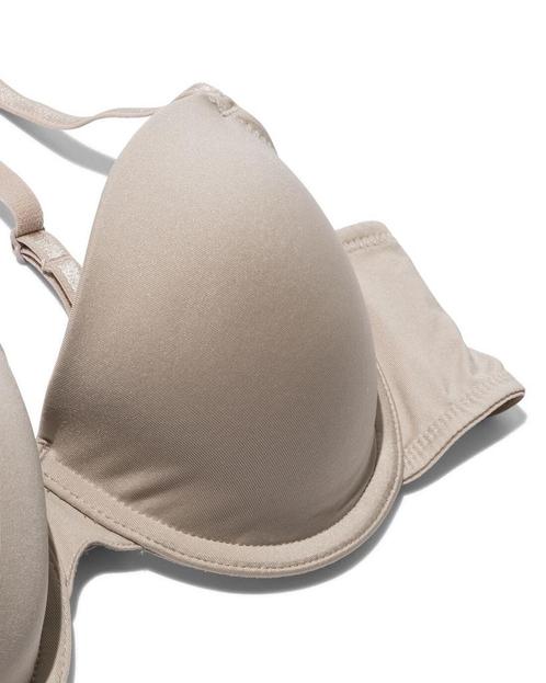 HEMA Voorgevormde bh met beugel recycled/micro beige, Kleding | Dames, Ondergoed en Lingerie, Verzenden