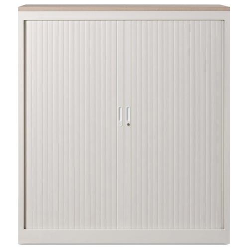 Roldeurkast Basic 135 x 100 cm incl. 3 legborden - Wit, Zakelijke goederen, Kantoor en Winkelinrichting | Kantoormeubilair en Inrichting