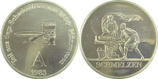 Duitsland Medaille Schadowfries Schmelzen 1983 A Ddr 1983, Postzegels en Munten, Penningen en Medailles, Verzenden