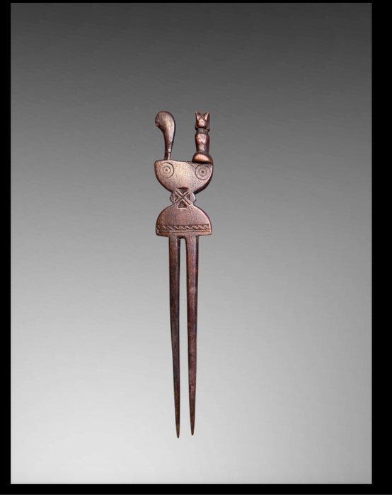 Peigne zaramo - 24 cm - Tanzania - Tanzania (Zonder, Antiek en Kunst, Kunst | Niet-Westerse kunst