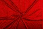 Velours stof rood, Hobby en Vrije tijd, Stoffen en Lappen, 120 cm of meer, Ophalen of Verzenden, Polyester, Rood