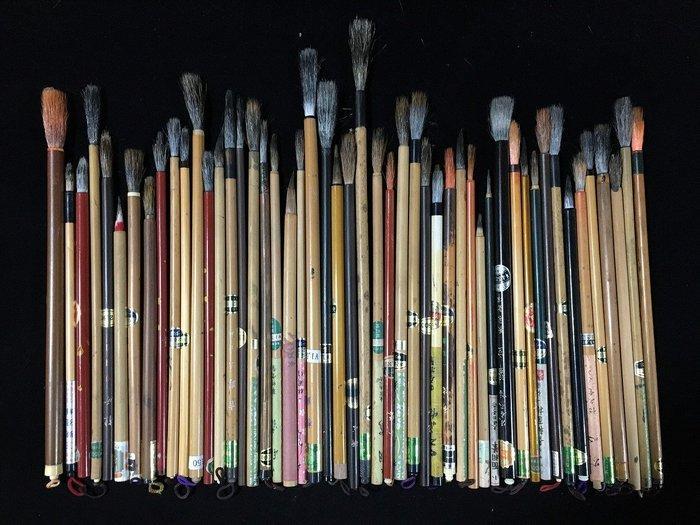 Japanese - Beeld, Set of 50 / Calligraphy brush / Japanese, Antiek en Kunst, Antiek | Speelgoed