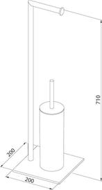 Sealskin Tube - Toiletbutler - Toiletborstel met houder, Huis en Inrichting, Badkamer | Badtextiel en Accessoires, Verzenden, Nieuw