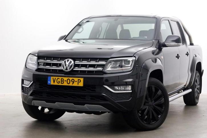 Volkswagen Amarok 3.0 TDI V6 260pk 4Motion D.C. Aventura 5 p, Auto's, Bestelauto's, Dealer onderhouden, Lease, Zwart, Automaat