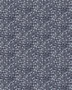 Poplin Katoen Bloemetjes Navy Blauw, Nieuw, Blauw