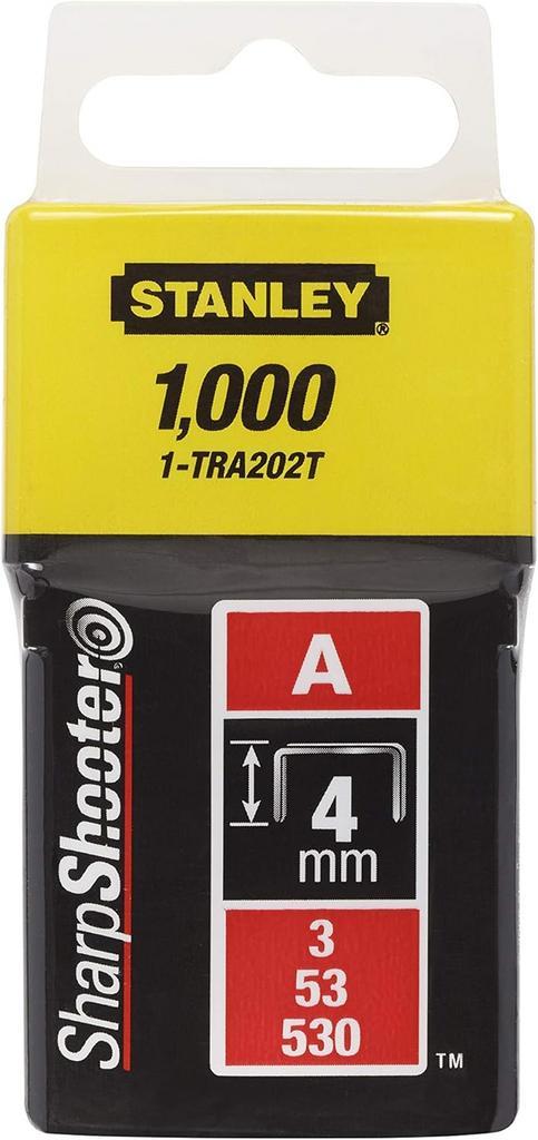 Stanley nietjes 4 mm type A 1000 stuks, Doe-het-zelf en Verbouw, IJzerwaren en Bevestigingsmiddelen, Nieuw, Verzenden