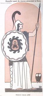 Mussolini opent de nieuwe universiteit te Rome (lijst optie), Antiek en Kunst, Verzenden