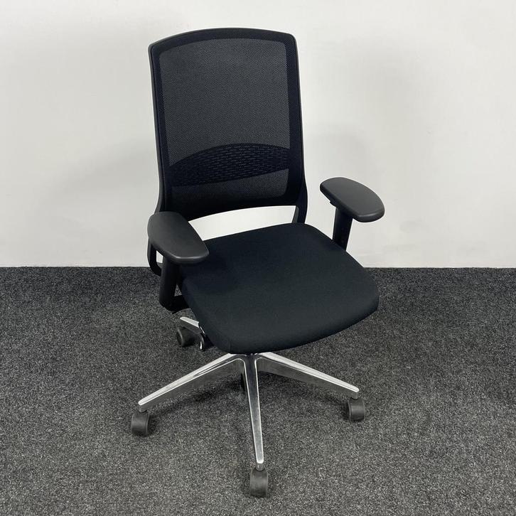 Bureaustoel Gispen Zinn - Zwart / Chroom, Huis en Inrichting, Bureaustoelen, Bureaustoel, Gebruikt, Ergonomisch, Ophalen of Verzenden