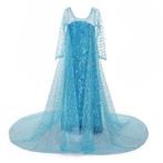 Prinsessenjurk - Blauwe Elsa jurk met sleep, Kinderen en Baby's, Carnavalskleding en Verkleedspullen, Nieuw, Ophalen of Verzenden