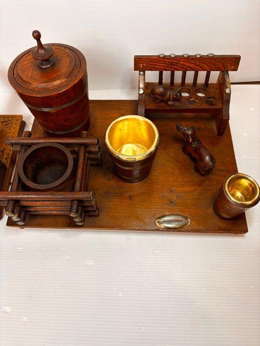 Tabaksdoos - Hout - Nécessaire à tabac, Antiek en Kunst, Antiek | Overige Antiek