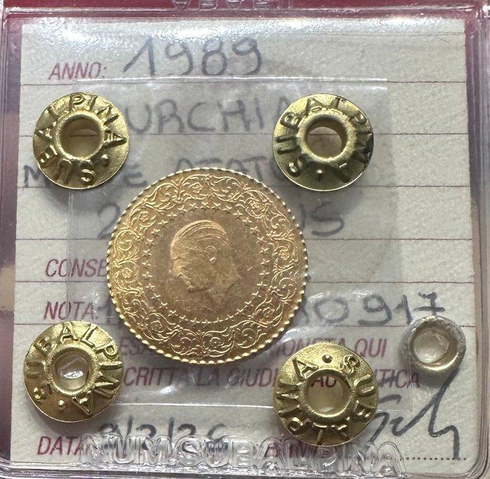 Turkije. 25 Kurush 1989 “Ataturk” (Zonder minimumprijs), Postzegels en Munten, Munten | Azië