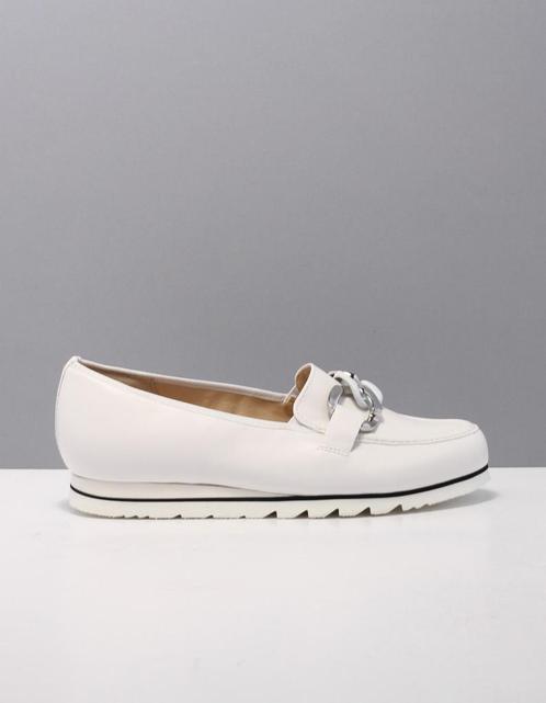 Hassia 301549 mocassins dames wit  0600 milk leer 39,5 (6+), Kleding | Dames, Schoenen, Nieuw, Verzenden