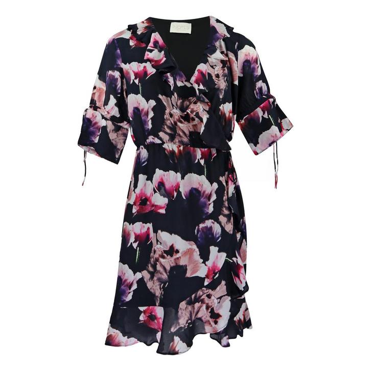 Notes du Nord • overslag jurk • 34, Kleding | Dames, Jurken, Zwart, Nieuw, Maat 34 (XS) of kleiner, Verzenden