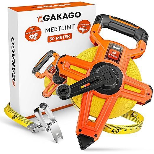 Meetlint 50 meter Gakago, Doe-het-zelf en Verbouw, Gereedschap | Handgereedschap, Verzenden
