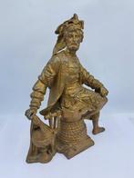 sculptuur, Le Troubadour - 34 cm - Zinklegering, Antiek en Kunst, Antiek | Keramiek en Aardewerk