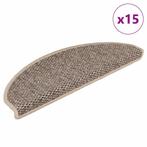 vidaXL Trapmatten zelfklevend 15 st sisal-look 65x21x4 cm, Doe-het-zelf en Verbouw, Verzenden, Nieuw