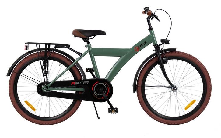 2Cycle  - Jongensfiets - 24 inch - Groen - Kinderfiets - 24, Fietsen en Brommers, Fietsen | Jongens, 24 inch, Nieuw, Verzenden
