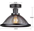 Industriële LED Plafondlamp – Vintage Kooi Design Retro Lamp, Verzenden, Nieuw