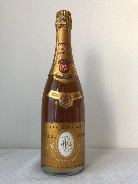 1983 Louis Roederer, Cristal - Reims Brut, Grand Cru - 1, Verzamelen, Wijnen