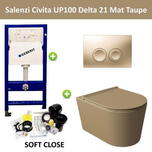 Geberit UP100 Toiletset Compleet | Inbouwreservoir | Salenzi, Doe-het-zelf en Verbouw, Sanitair, Overige typen, Nieuw, Ophalen of Verzenden