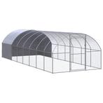 vidaXL Kippenren 3x8x2 m gegalvaniseerd staal, Verzenden, Nieuw