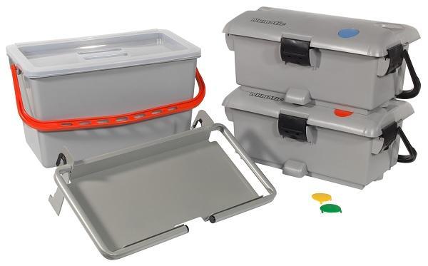 Mopkit SGA 13, 22L emmer, 2x mopmatic mop-boxen + houder, Doe-het-zelf en Verbouw, Reinigingsmachines, Verzenden