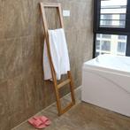 Staande Bamboe handdoeken Ladder Rek -  badkamer, Nieuw, Verzenden