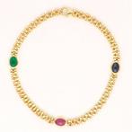Zonder Minimumprijs - Armband - 14 karaat Geel goud Robijn -, Sieraden, Tassen en Uiterlijk, Antieke sieraden