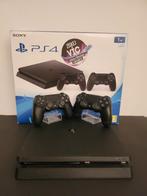 Zwarte Slim 1TB Playstation 4 + 2 Controllers Boxed, Spelcomputers en Games, Spelcomputers | Sony PlayStation 4, Ophalen of Verzenden