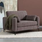 *WOONWINKEL* Fauteuil Grijsbruin Stof, Huis en Inrichting, Fauteuils, Verzenden, Nieuw, Stof