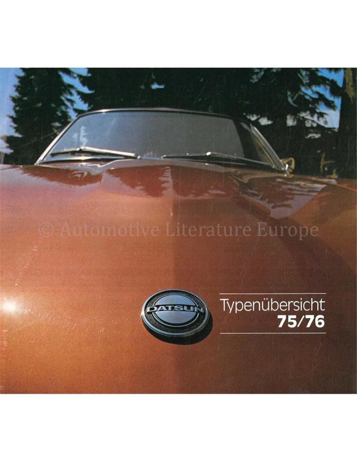 1975 DATSUN PROGRAMMA BROCHURE DUITS, Boeken, Auto's | Folders en Tijdschriften, Nissan