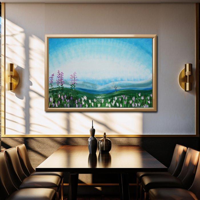 Ksavera - Spring B048 - painting on XXL canvas, Antiek en Kunst, Kunst | Schilderijen | Modern