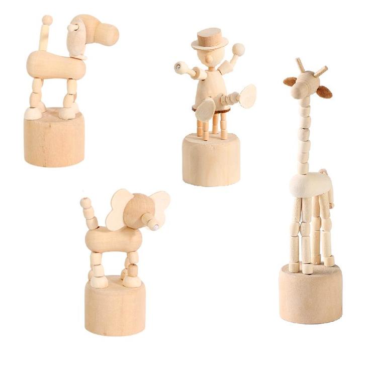 4 Houten Dier Decoratie Scandinavische Stijl Raamdecoratie V, Verzamelen, Overige Verzamelen, Verzenden