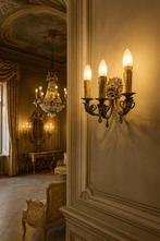 Lamp - Italiaanse vergulde bronzen muurabsorptie met