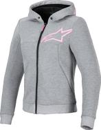 Alpinestars Stella Chrome V2 Sport Hoodie Grijs Heather Roze, Motoren, Nieuw met kaartje, Overige typen, Alpinestars, Heren