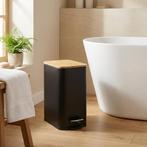 Bamboe Afvalbak Badkamer | Premium | Beste Prijs, Huis en Inrichting, Met pedaal, Nieuw, Ophalen of Verzenden, Minder dan 10 liter