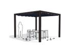 Nesling aluminium pergola optiva coolfit 402 x 402 antraciet, Nieuw