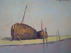 Leo Jordaens (1944-2000) - Boot op strand, Antiek en Kunst, Kunst | Schilderijen | Klassiek