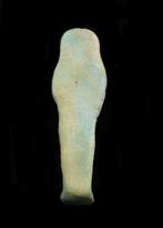 Oude Egypte, late periode Licht turquoise faience Shabti, Antiek en Kunst