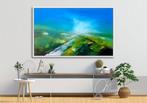 Maiorescu Florian - Green Landscape - XXL, Antiek en Kunst, Kunst | Schilderijen | Modern