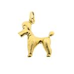 Gouden hanger van een hond | Poedel, Goud, Goud, Gebruikt, Verzenden