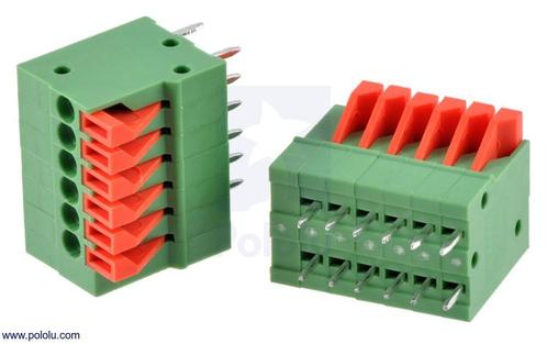 Terminal 6-Pin, 2.54mm, Boveningang - 2 stuks, Hobby en Vrije tijd, Elektronica-componenten, Verzenden