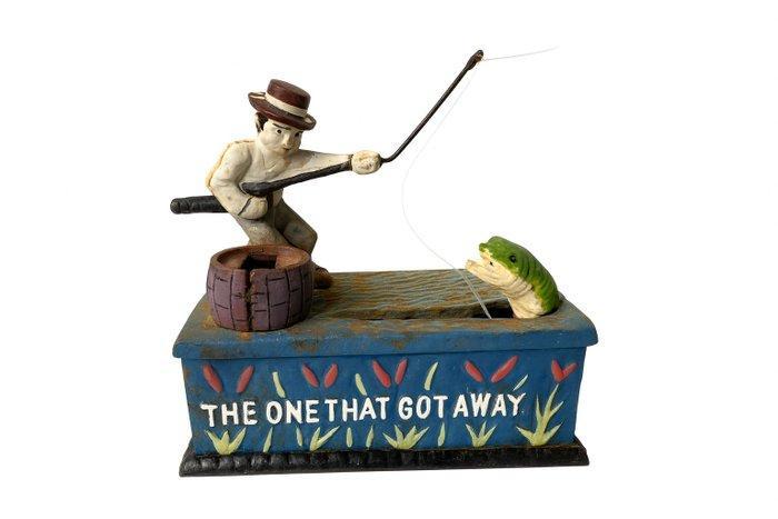 Spaarpot - Gietijzer - banksaver, Antiek en Kunst, Curiosa en Brocante