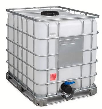 Nieuwe (Ecobulk) IBC 1000L - Metalen pallet - DN80 Schütz beschikbaar voor biedingen