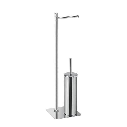Toiletborstelhouder Sapho Gedy Vrijstaand met, Doe-het-zelf en Verbouw, Sanitair, Bad, Nieuw, Chroom, Ophalen of Verzenden